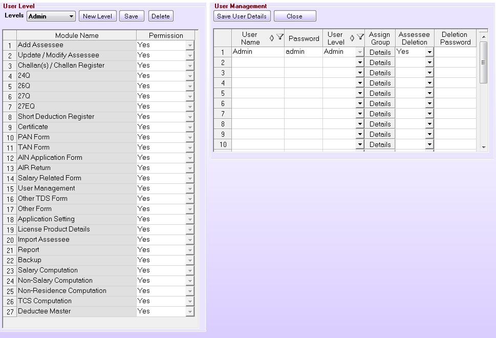 User Management